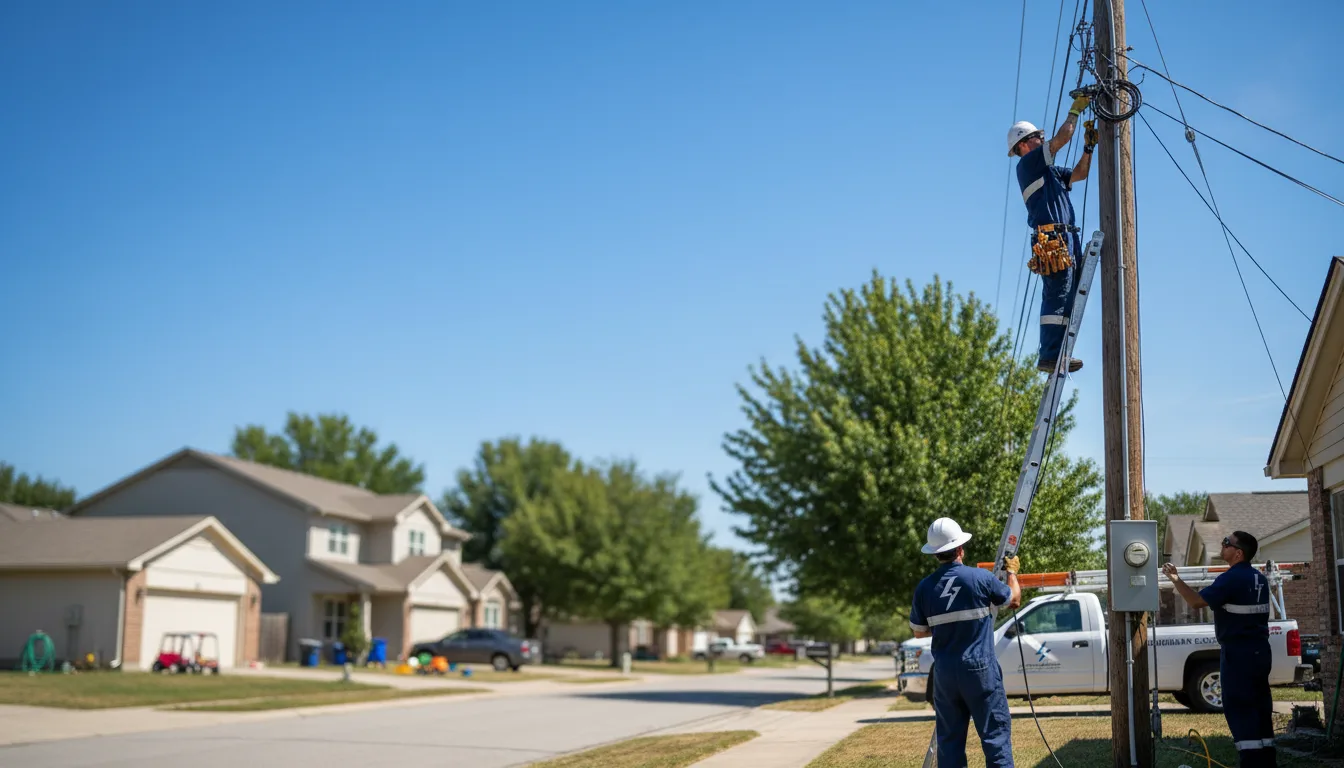 Residential electrician providing installation services in Clarksville, MI